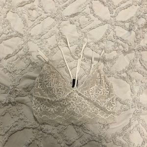 Urban Outfitters White Lace bra with straps